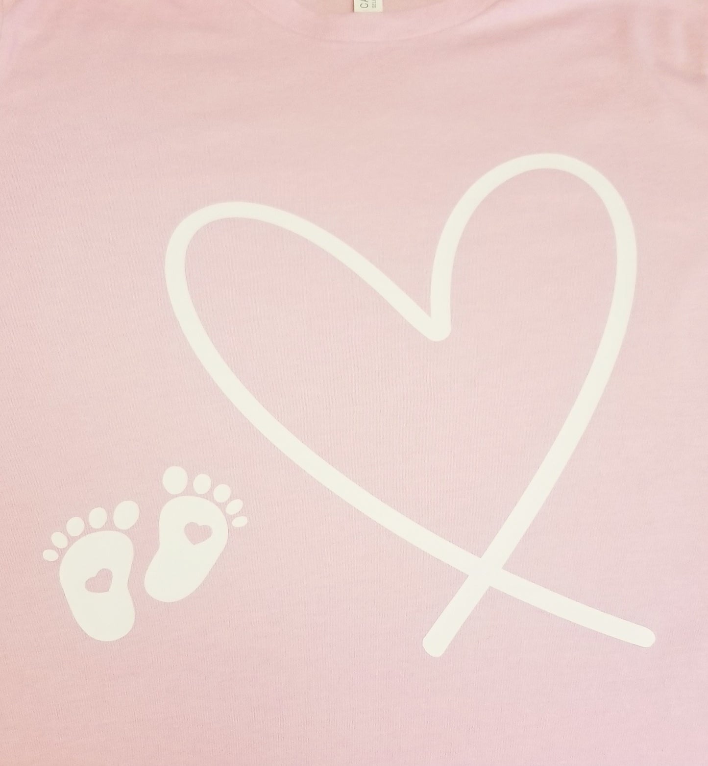 Pregnancy Heart with Baby Feet