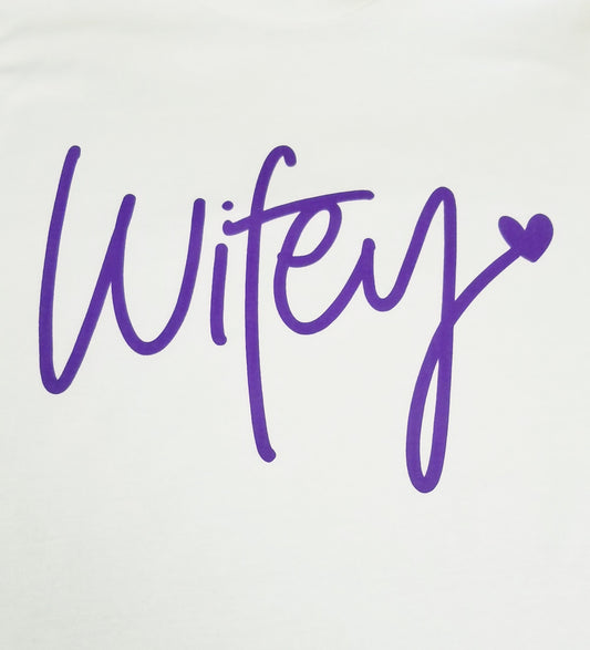 Wifey (purple script)