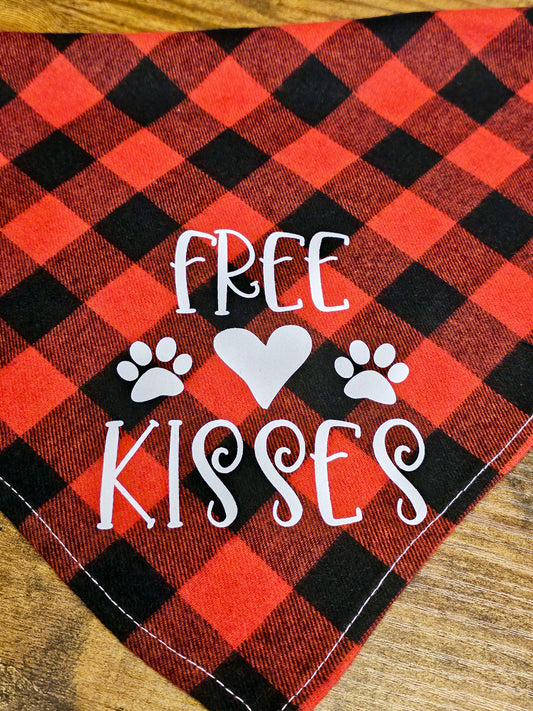 Free Kisses Pet Bandanas