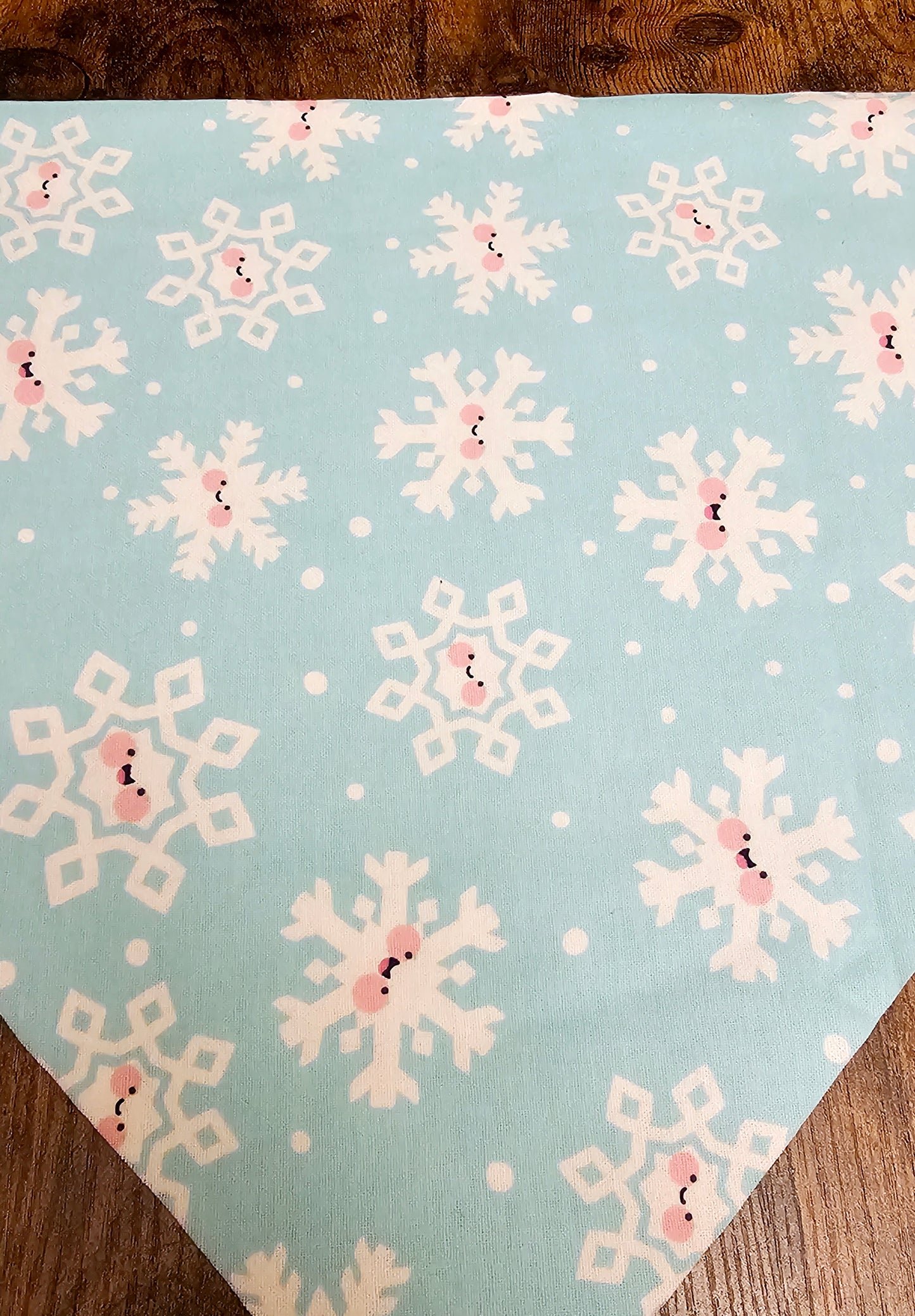 Smiley Snowflakes Pet Bandana