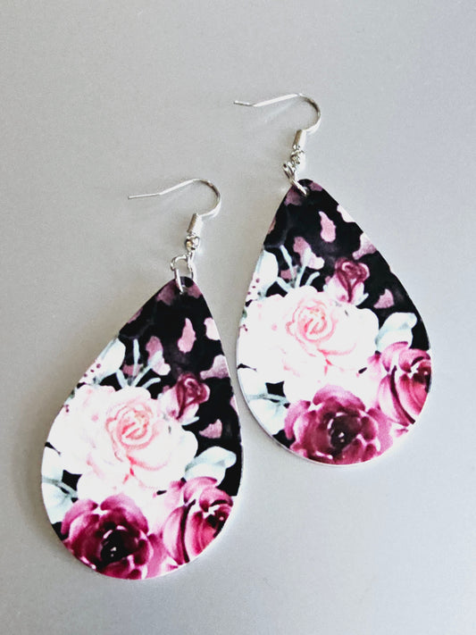 Rose Floral Earrings