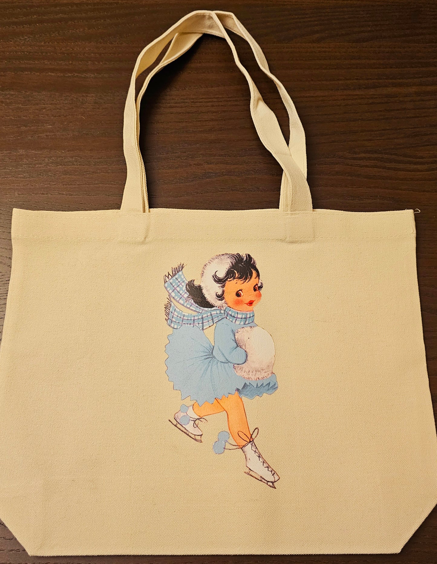 Girl on Ice Skates Tote