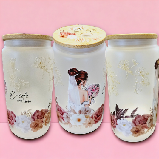 Bride Tumbler with Decorative Lid