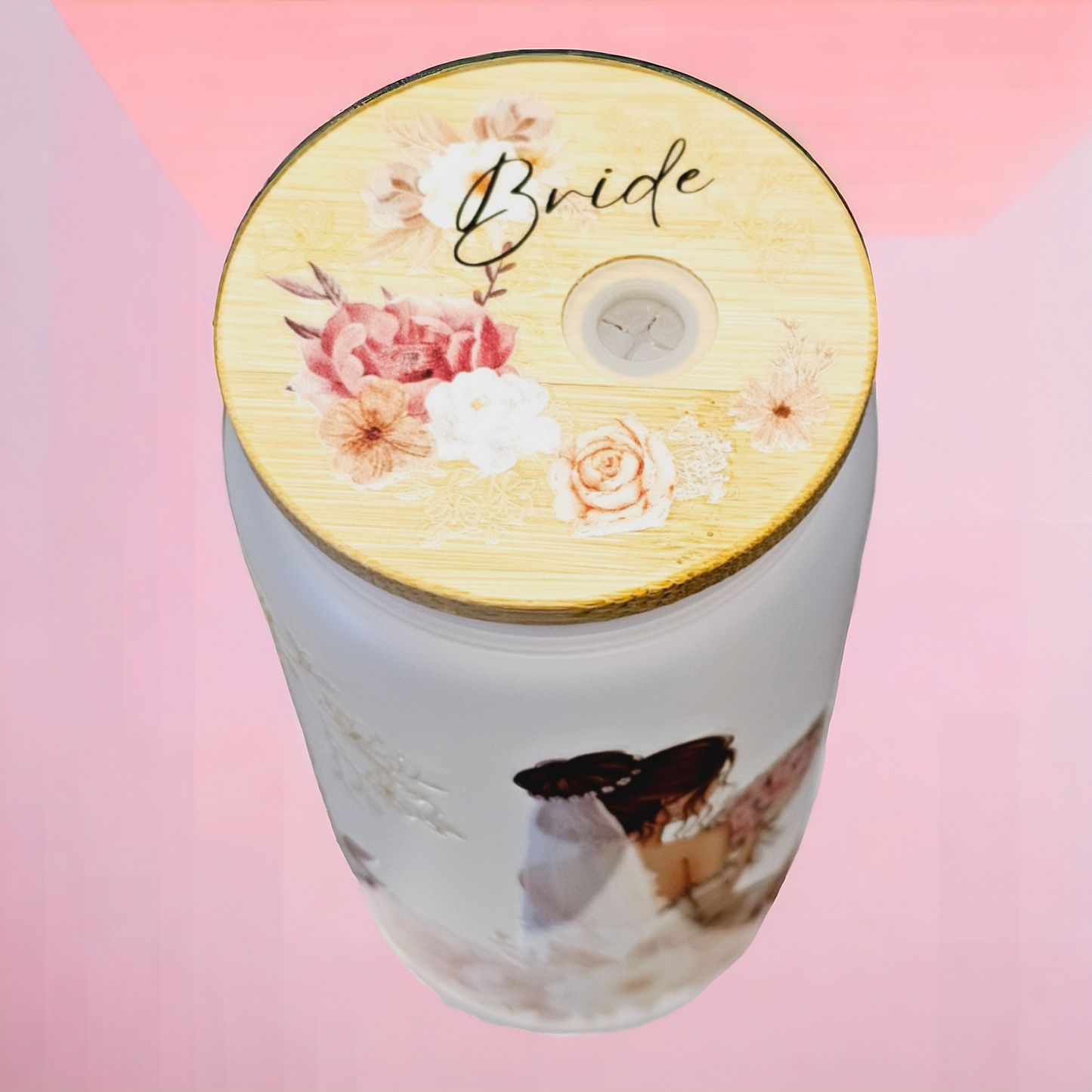 Bride Tumbler with Decorative Lid