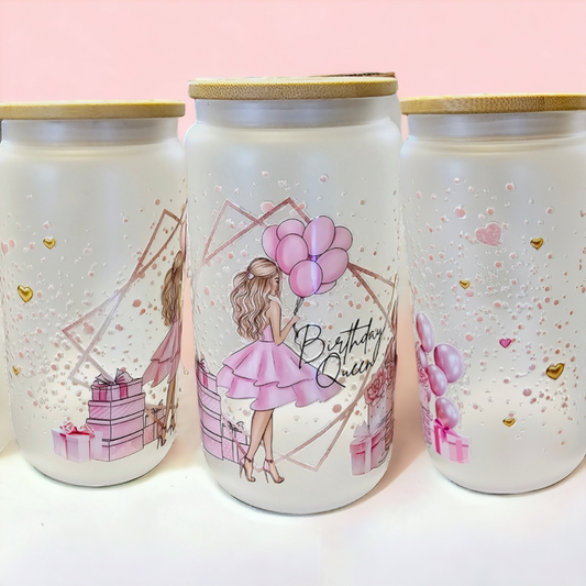 Birthday Queen Tumbler with Decorative Lid