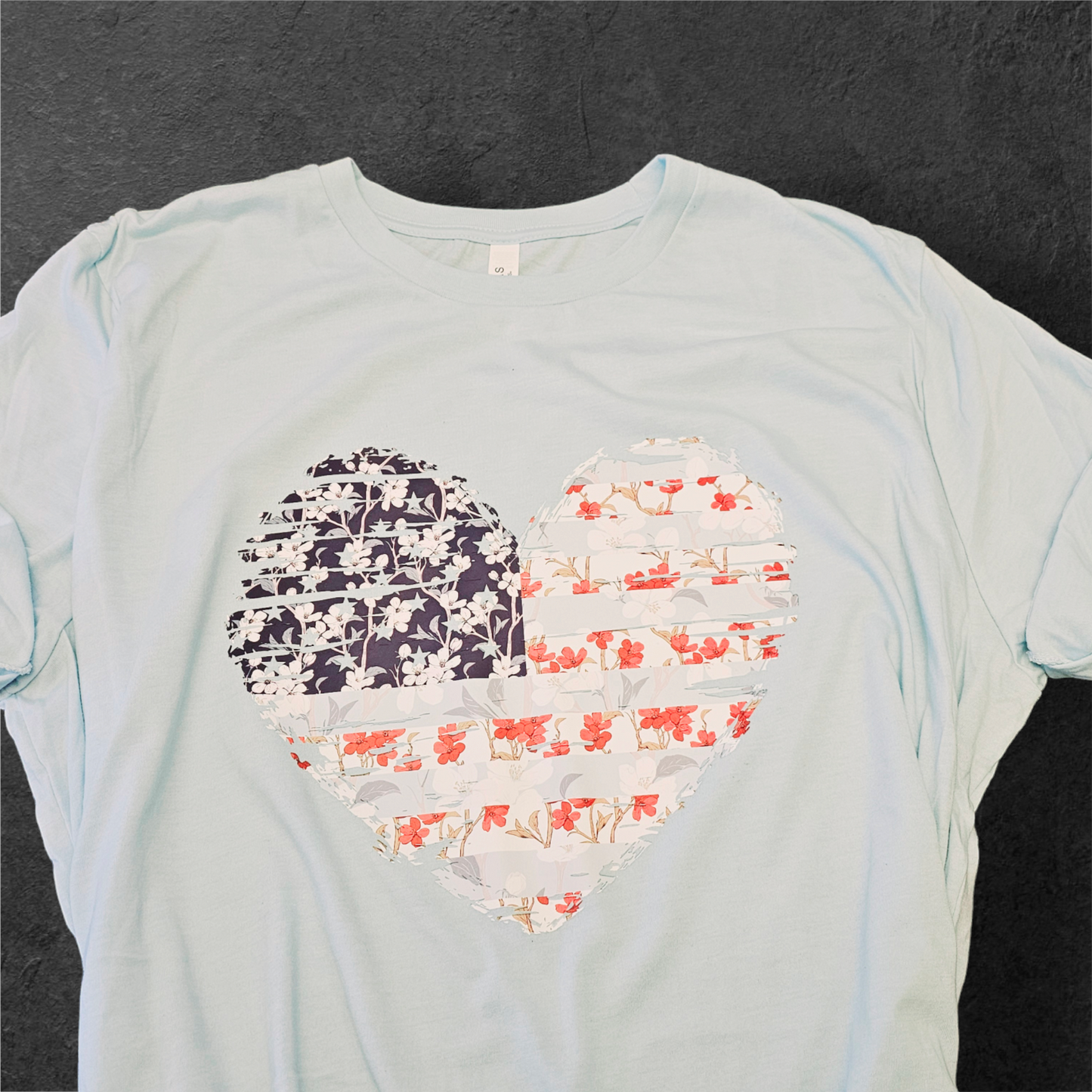 Floral Americana Heart