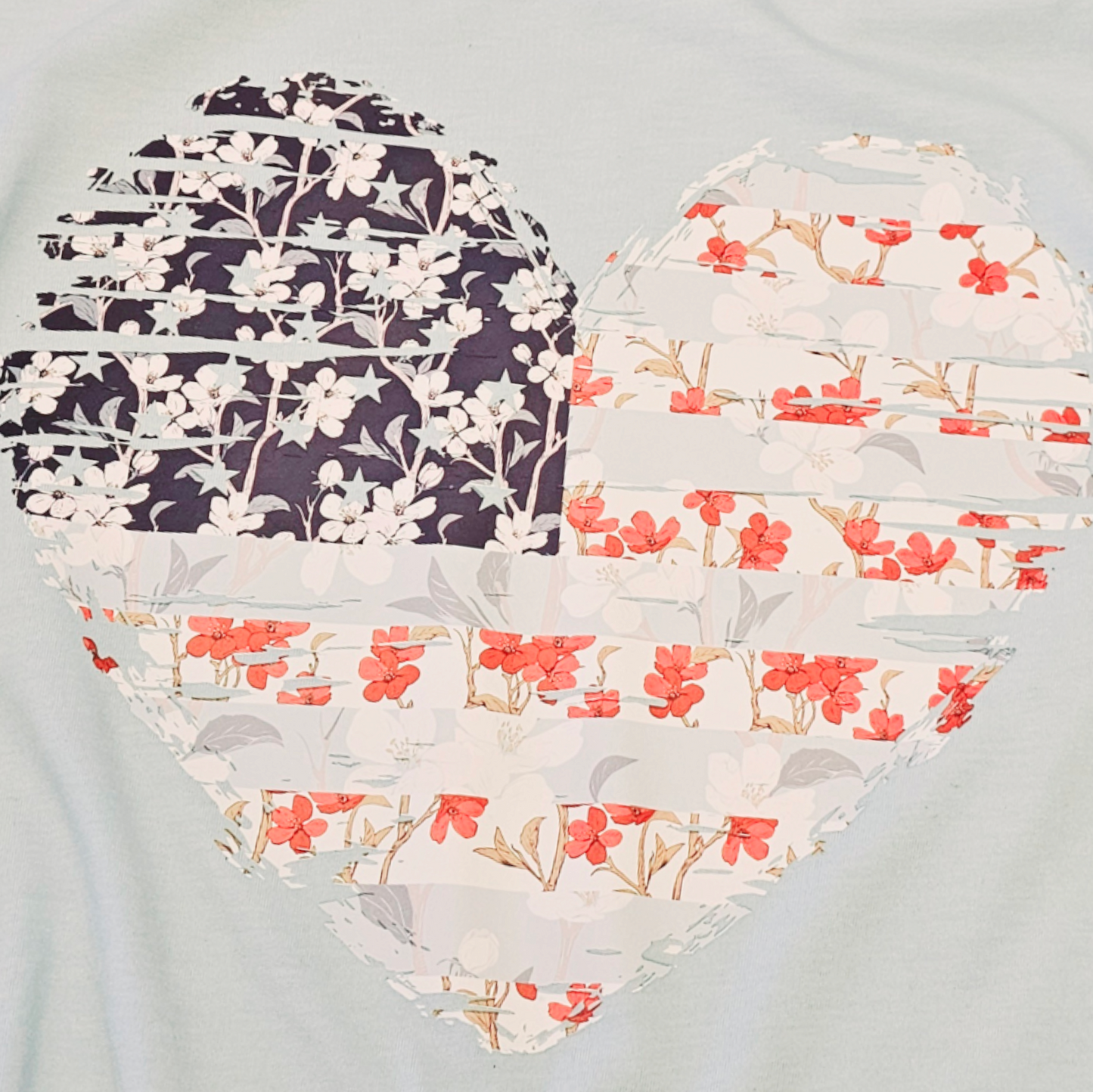 Floral Americana Heart