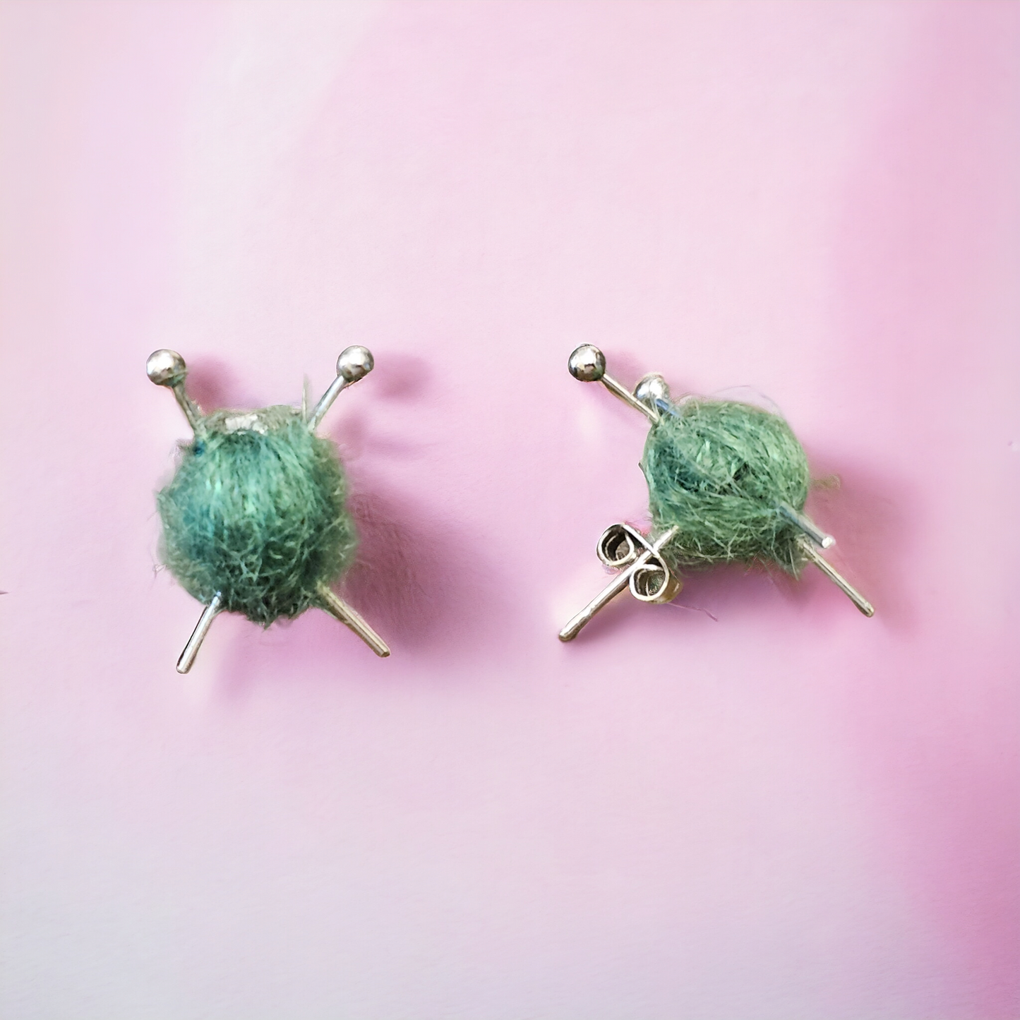 Needles And Yarn Earrings