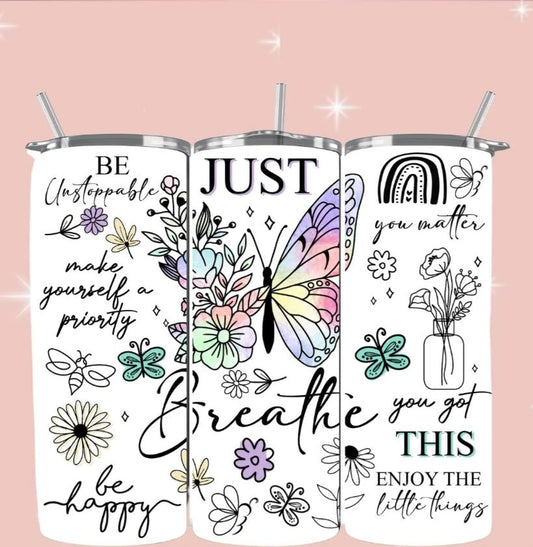 Just Breathe Tumbler