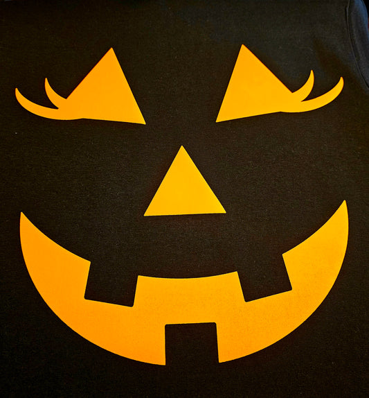 Jack-o-lantern with lashes (women's)
