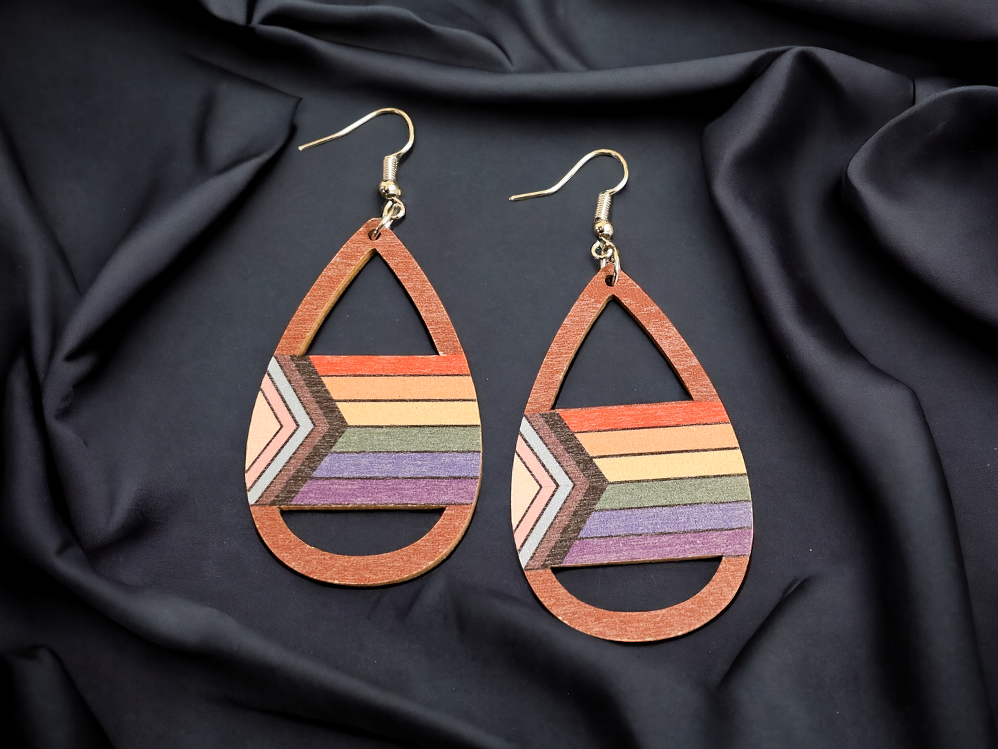 Pride Flag Teardrop Earrings