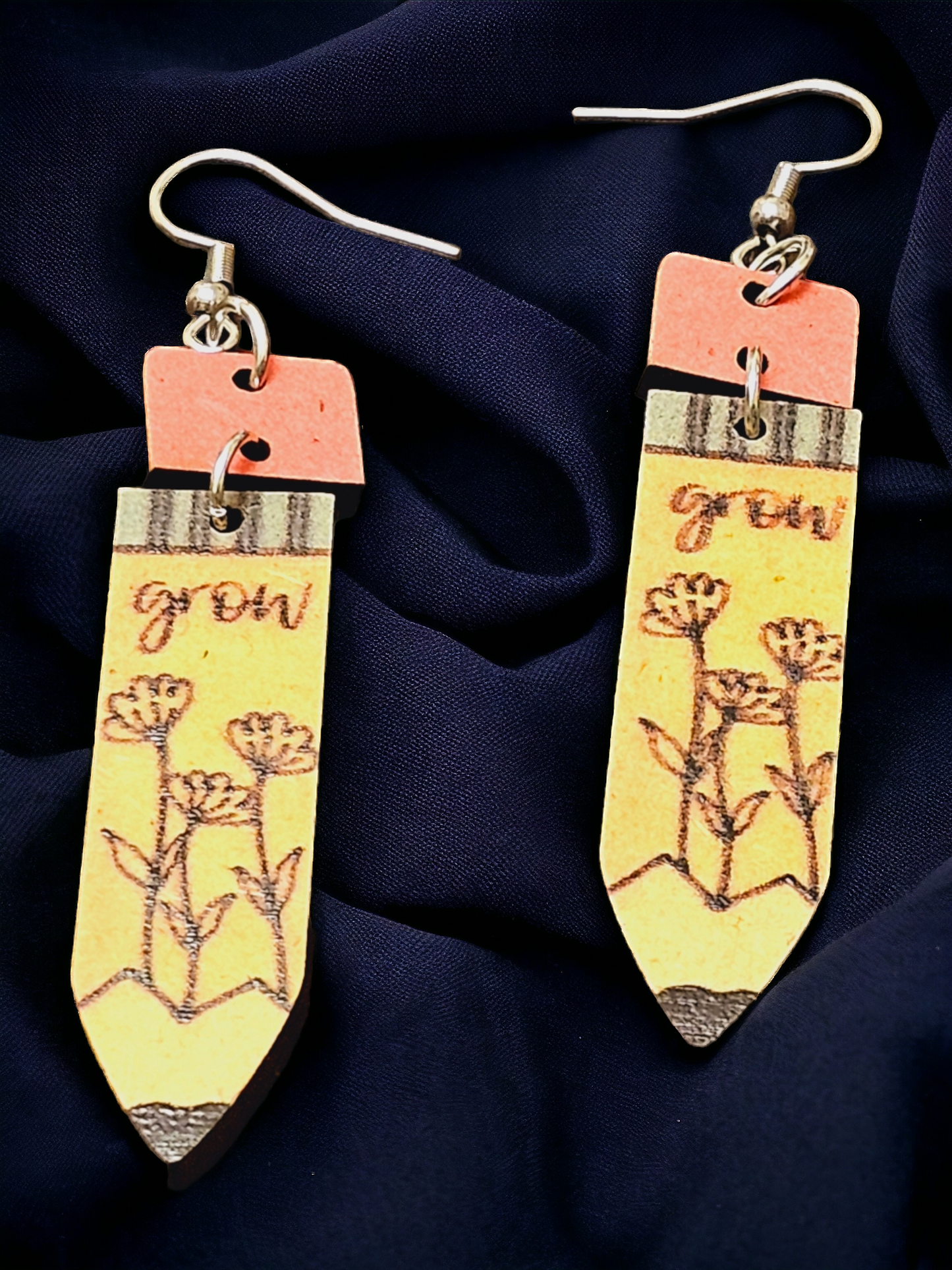 "Grow" Pencil Earrings