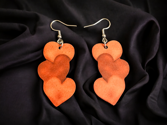 Heart Trio Earrings