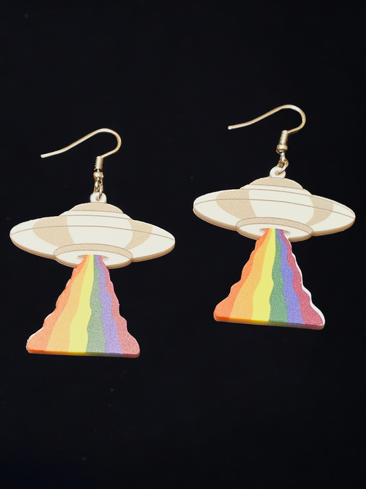 UFO Rainbow Earrings